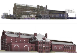 design drawing of station conversion