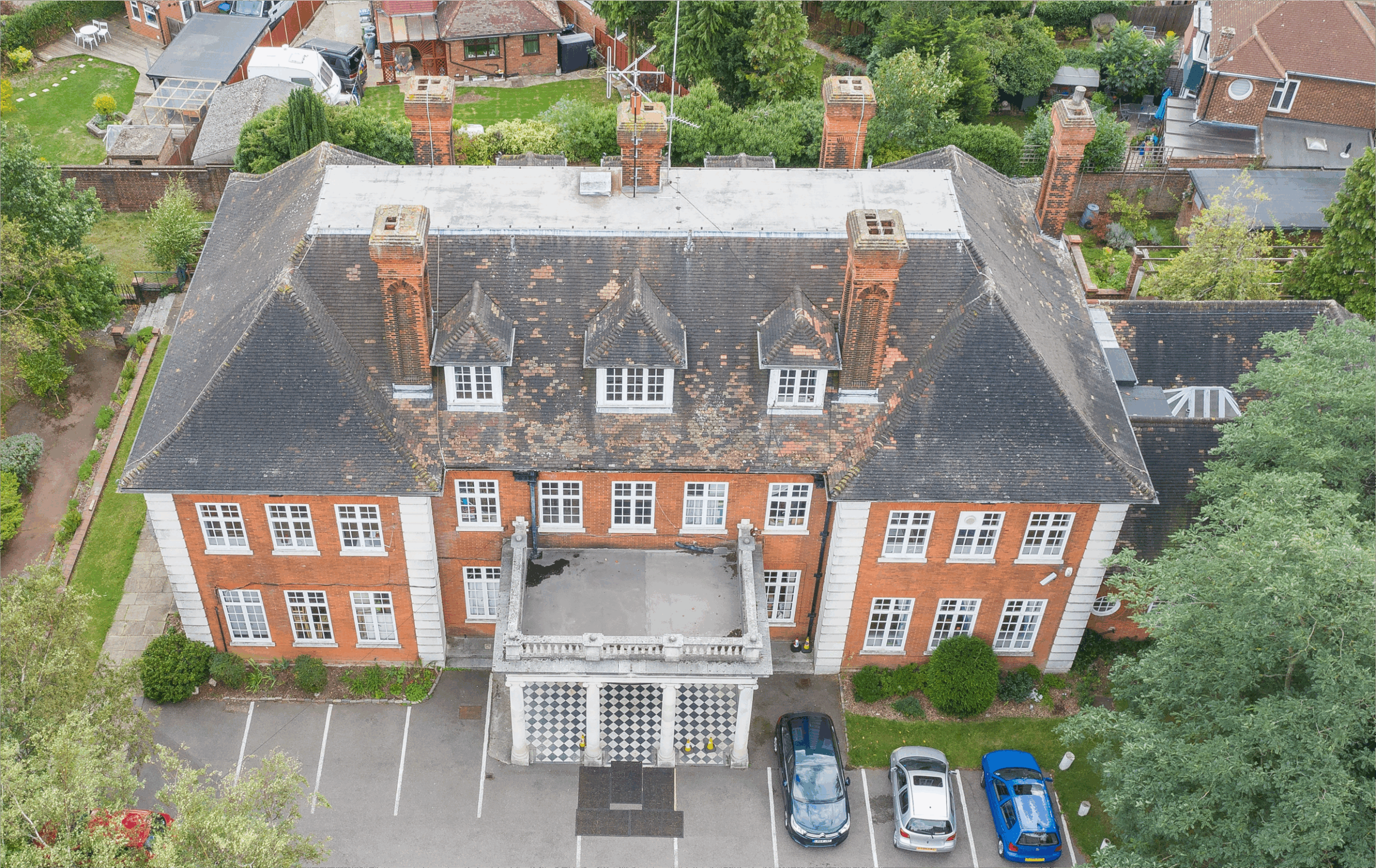Drone photo before